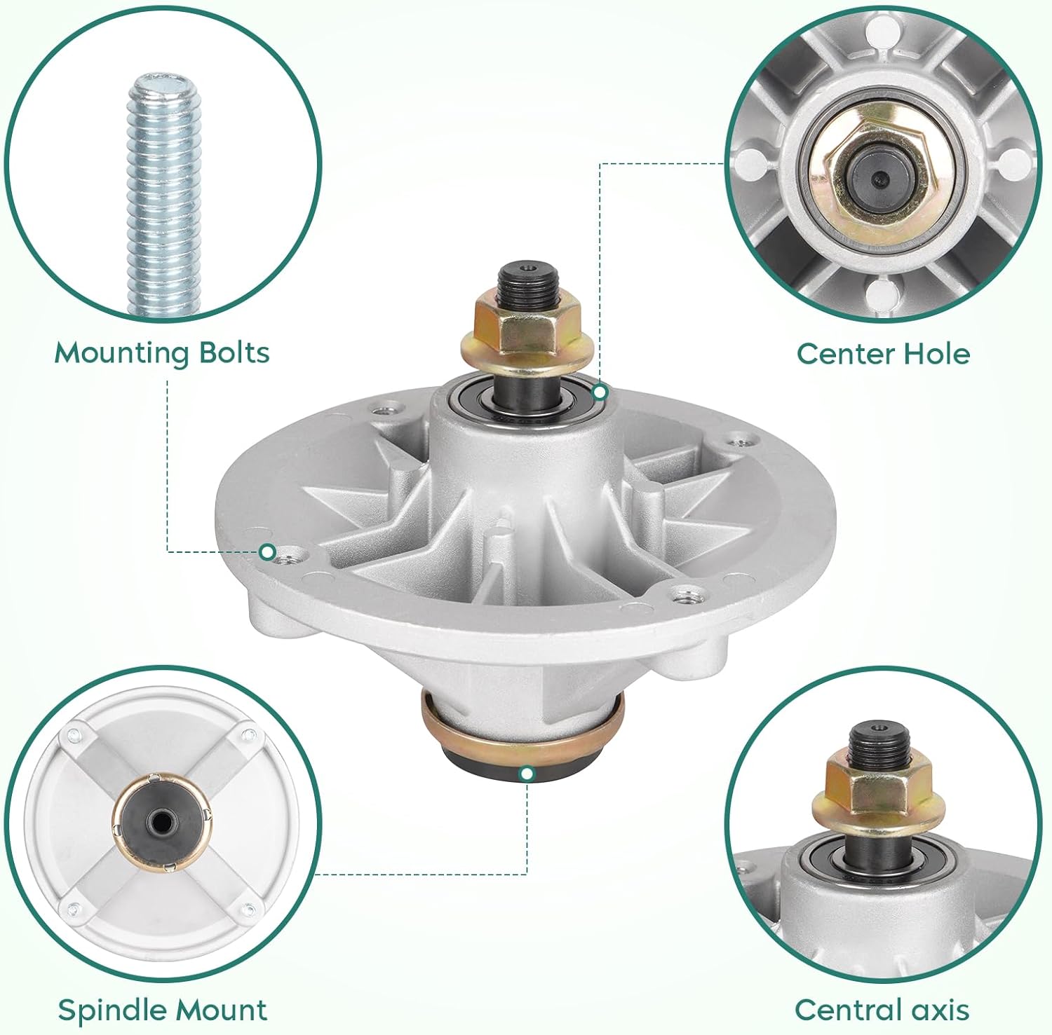42 inch Deck Spindle Assembly 110-6866 117-1192 Fits for Toro Timecutter Z4200 Z4202 Z4220 Z4235 Z5020, for Toro 74330-74399 and 74820