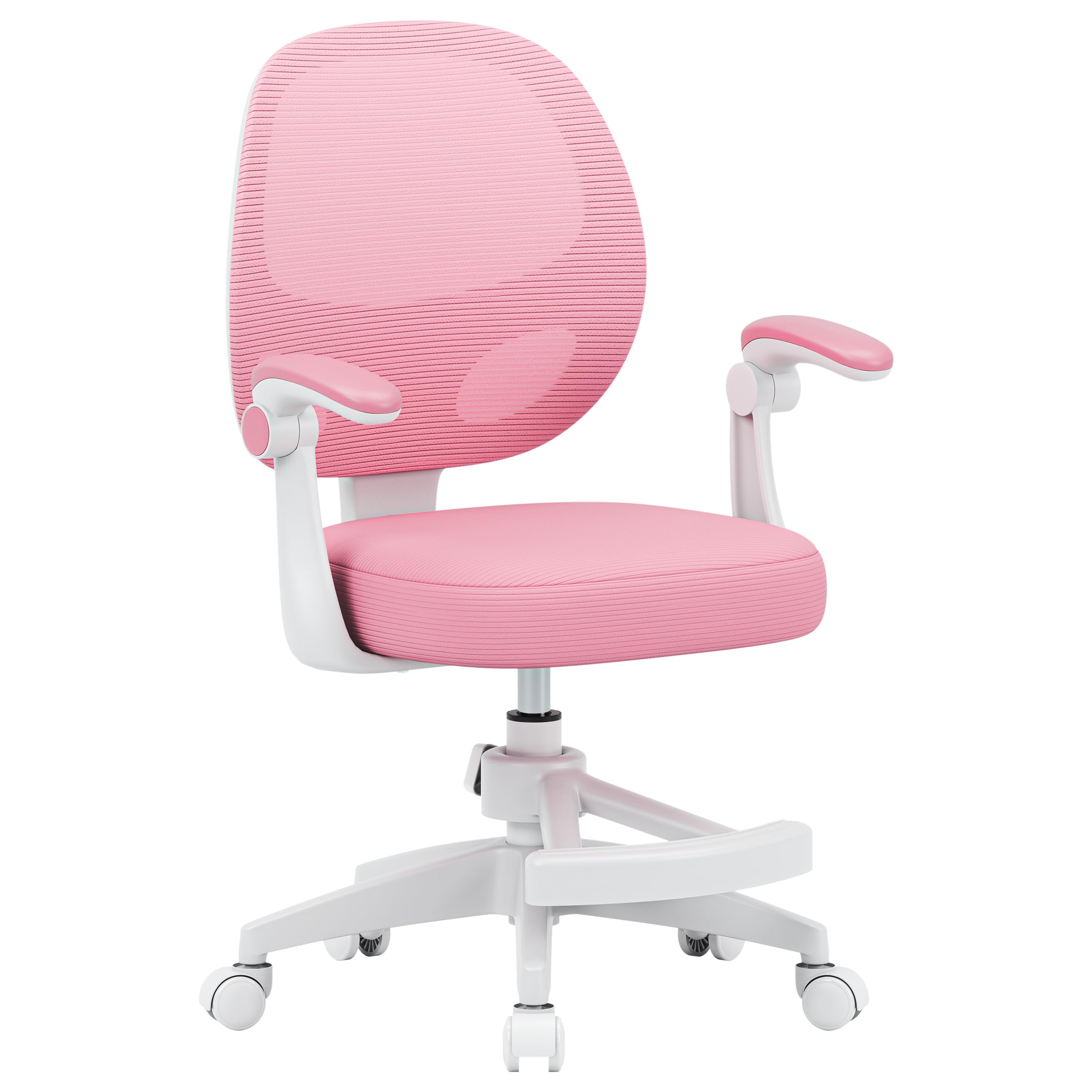 MARK ADLER Junior 3.1 ergonomischer Schreibtischstuhl Kinder & Jugendstuhl - Mit Fußstütze - Höhenverstellbar - Für gesundes Sitzen - Mitwachsend 90–170 cm - Klappbare Armlehnen 0–90° - Rosa