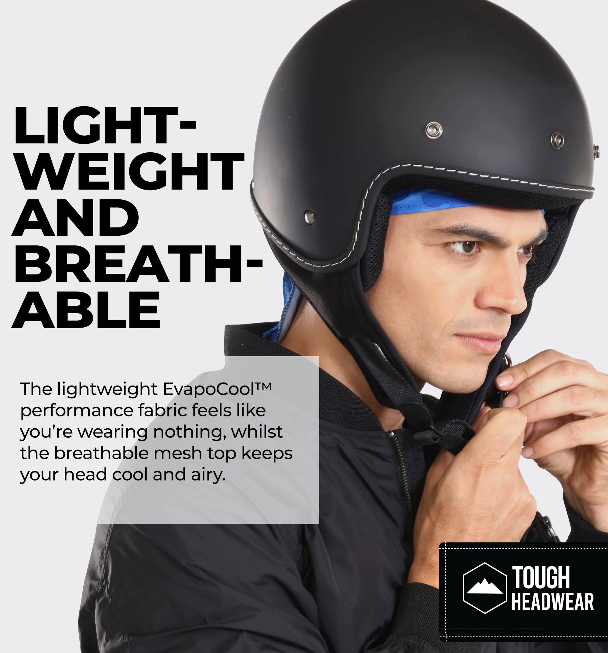 Cooling Helmet Liners - Do Rag Skull Caps for Men - Cooling Head Wraps Hard Hat Liner - — view 4