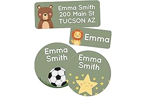 Personalized Stickers for Kids Labels Set