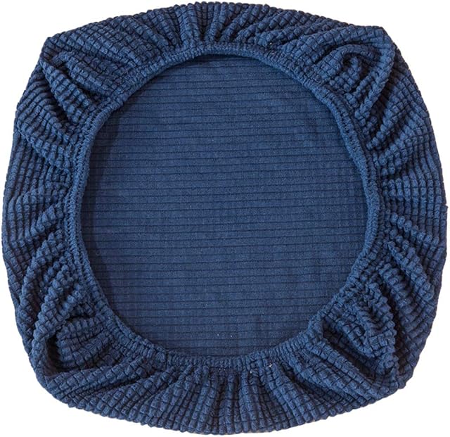 Fenteer Stretch Spandex Dining Room Seat Cover Slipcovers Wedding Party Decor, Dark Blue