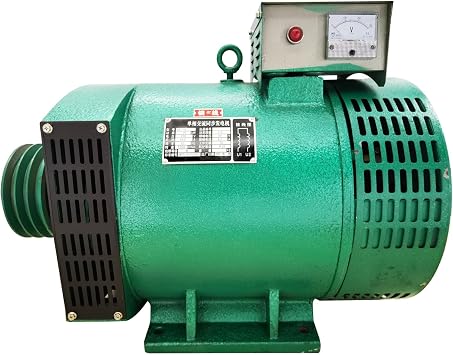 15KW Pure Copper Generator 65.2A 220V | 1500rpm, B Class Insulation, IP21, VBelt Pulley, Cast Iron Body, 3 Grooves, for Backup and Prime Power Needs