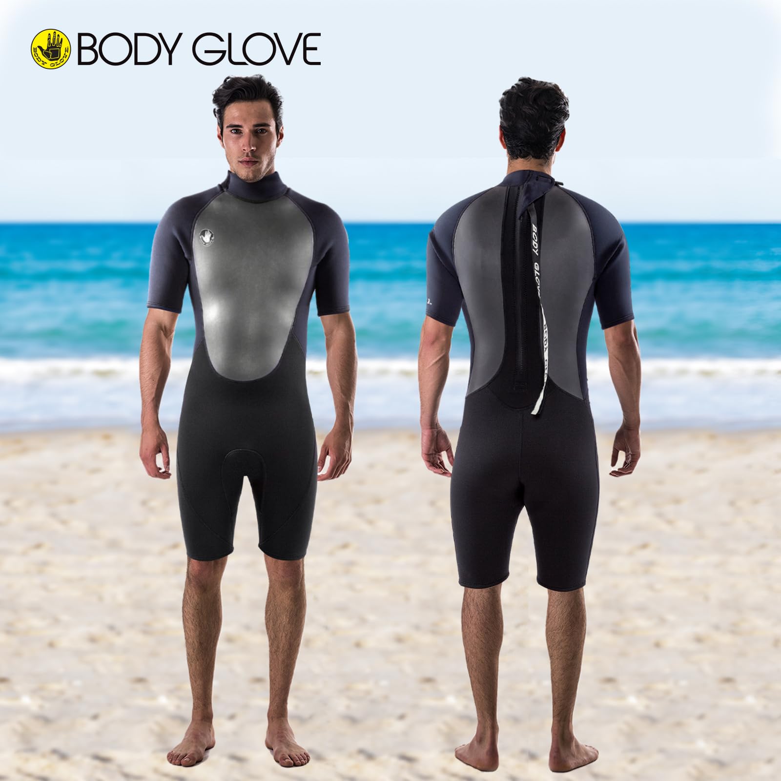 Amazon | Body Glove Pro3 Men Shorty Spring Wetsuit 2.2mm