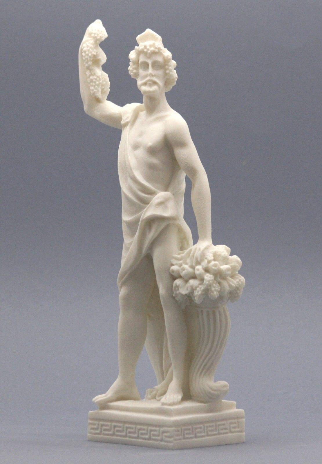 ローマ神話　バックスの像 48 cm ディオニューソス ディオニューソス 大理石彫刻彫像置物裸像ギリシャ神話神様像