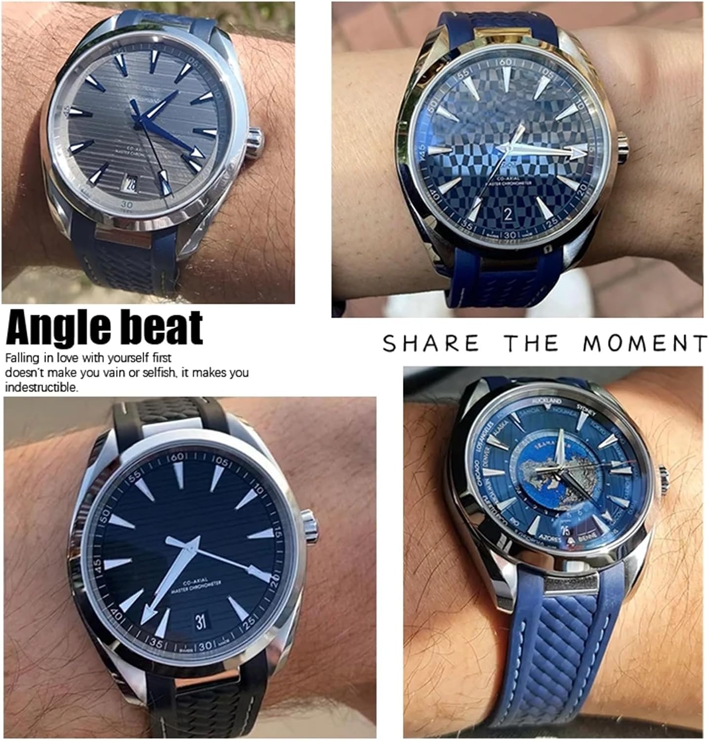 Seamaster Aqua Terra 150M 41 mm, ステンレススティール ラバー