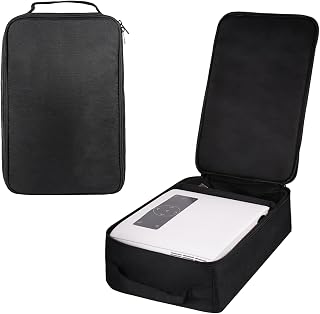 Groview JQ818C Projector Case, Projector Travel Carrying Bag Internal Dimension 15.75"x9.45"x4.7" with Large Capacity & Compartment Dividers, Compatible for JQ818C, T6, RD881, RD850, BL-43, BL-89