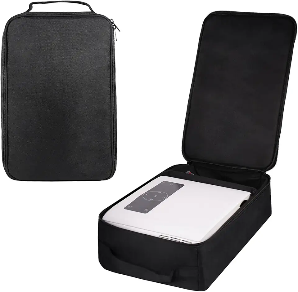 Projector Case, Projector Travel Carrying Bag Internal Dimension 11.4"x7.5"x3.6" with Adjustable Shoulder Strap & Compartment Dividers for for HI-04, VL208, T20, T21, T23, T6