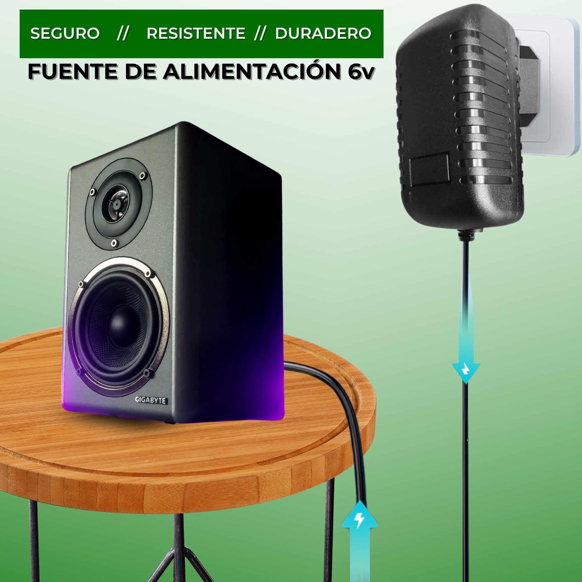 Alimentador 6V 0.6A, Adaptador de Corriente, Fuente de alimentación 6V 0.6A, Alimentador de Pared, Cargador 6 Voltios, Adaptador Alimentación, Conector DC 5.5 x 2.1 mm - imagen 4