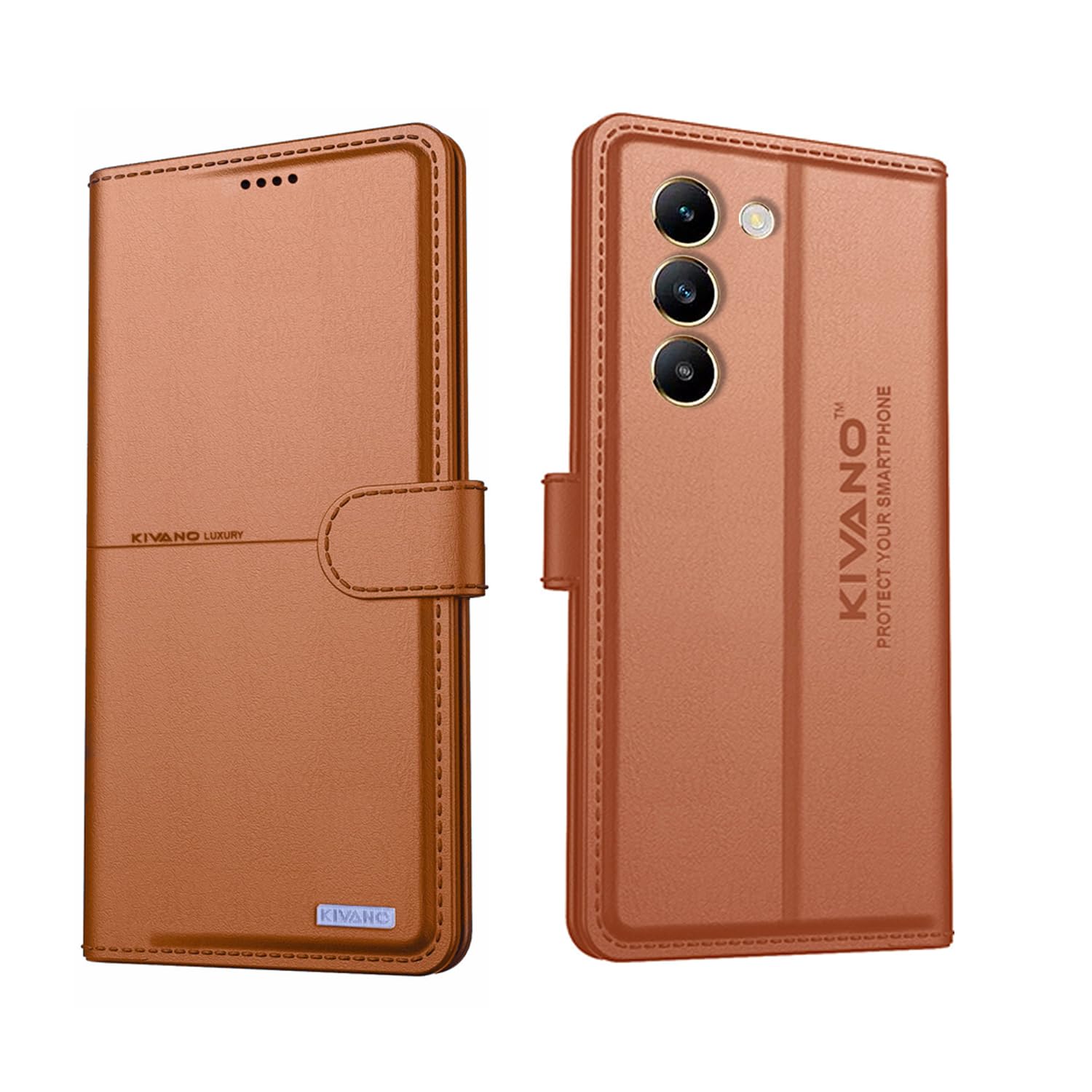 Vivo T3 5G Flip Cover - Leather Wallet Case -1