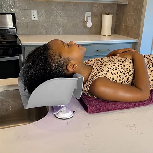 Miniatura 18 de Shampoo Buddy Lavabo portátil para el cabello para niños, niños pequeños, niños, adolescentes | Tazón de champú portátil para usar en bañera o