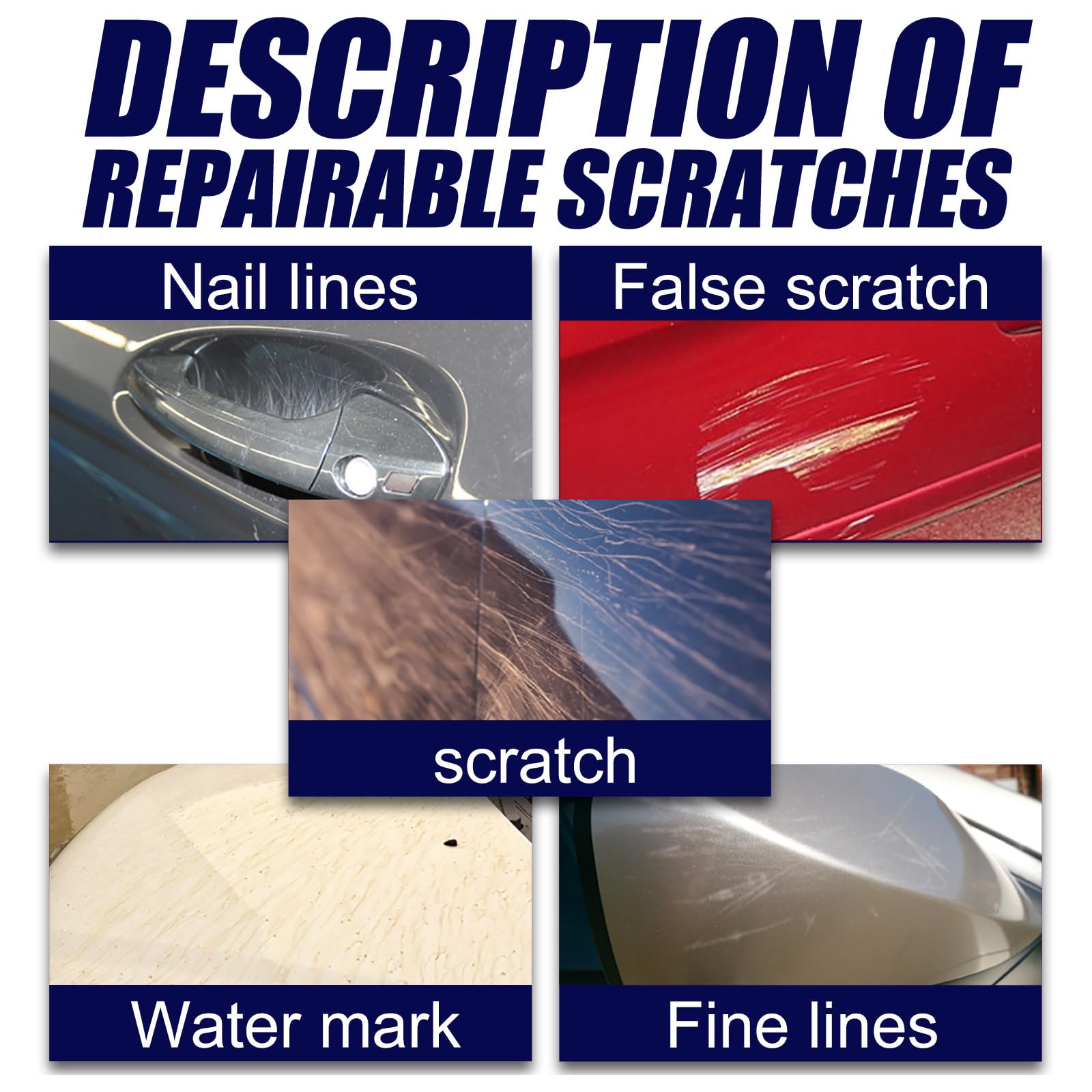 Reparador Arañazos Coche, 100 ml Quita Arañazos Coche,2025 Car Scratch Remover Set,Repara Rayones de Automóviles,para Limpieza de Eliminación de Rayones de Pintura de Automóviles