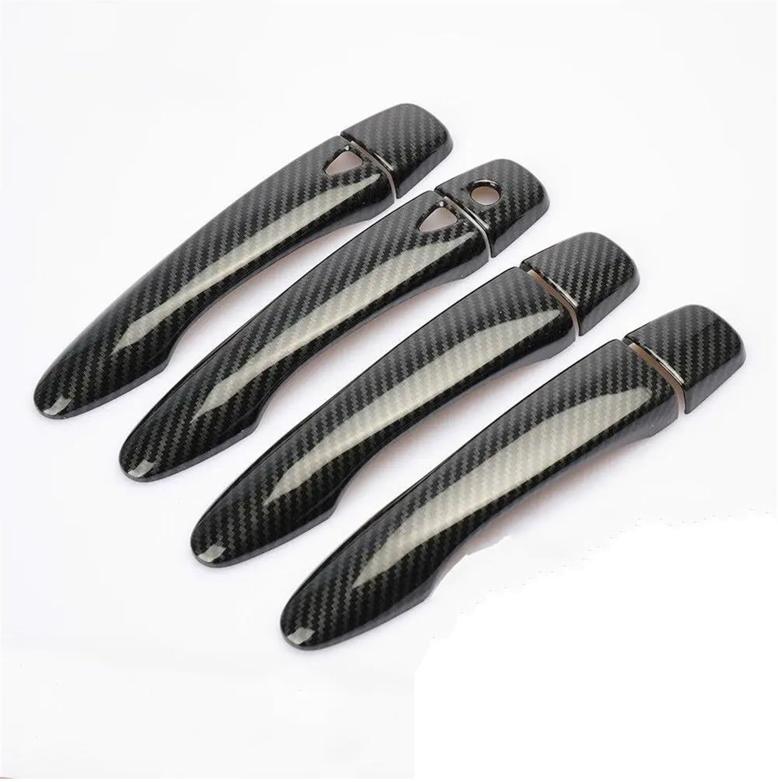 KJHOPY Car Exterior Door Handle Cover Decoration Accessories ABS for Nissan for XTrail for Qashqai for Rogue for Sport Exterior Door Handle(D)