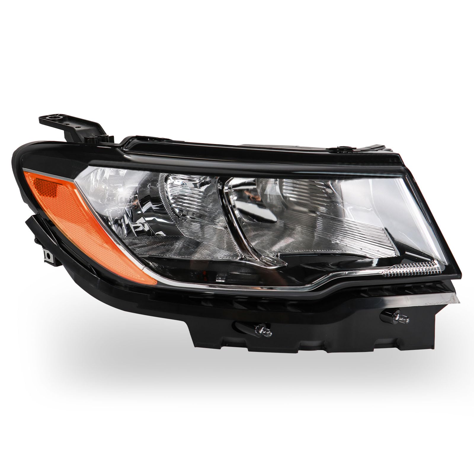 Photo 1 of CONLLCON Headlights Assembly Compatible with Jeep Compass 2017-2021, Headlamp Right Passenger Side Replacement CH2503295 55112706AF