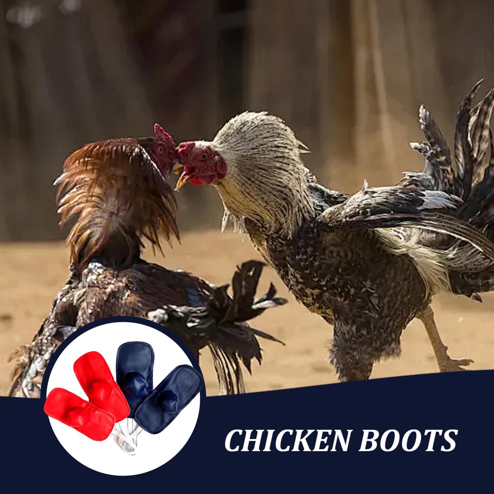 1 Juego de Suministros para gallos de Gamefowl, Guantes de protección para Refuerzo de Gallo, Equipo de Seguridad para el Cuidado de Gamefowl y Aves de Corral