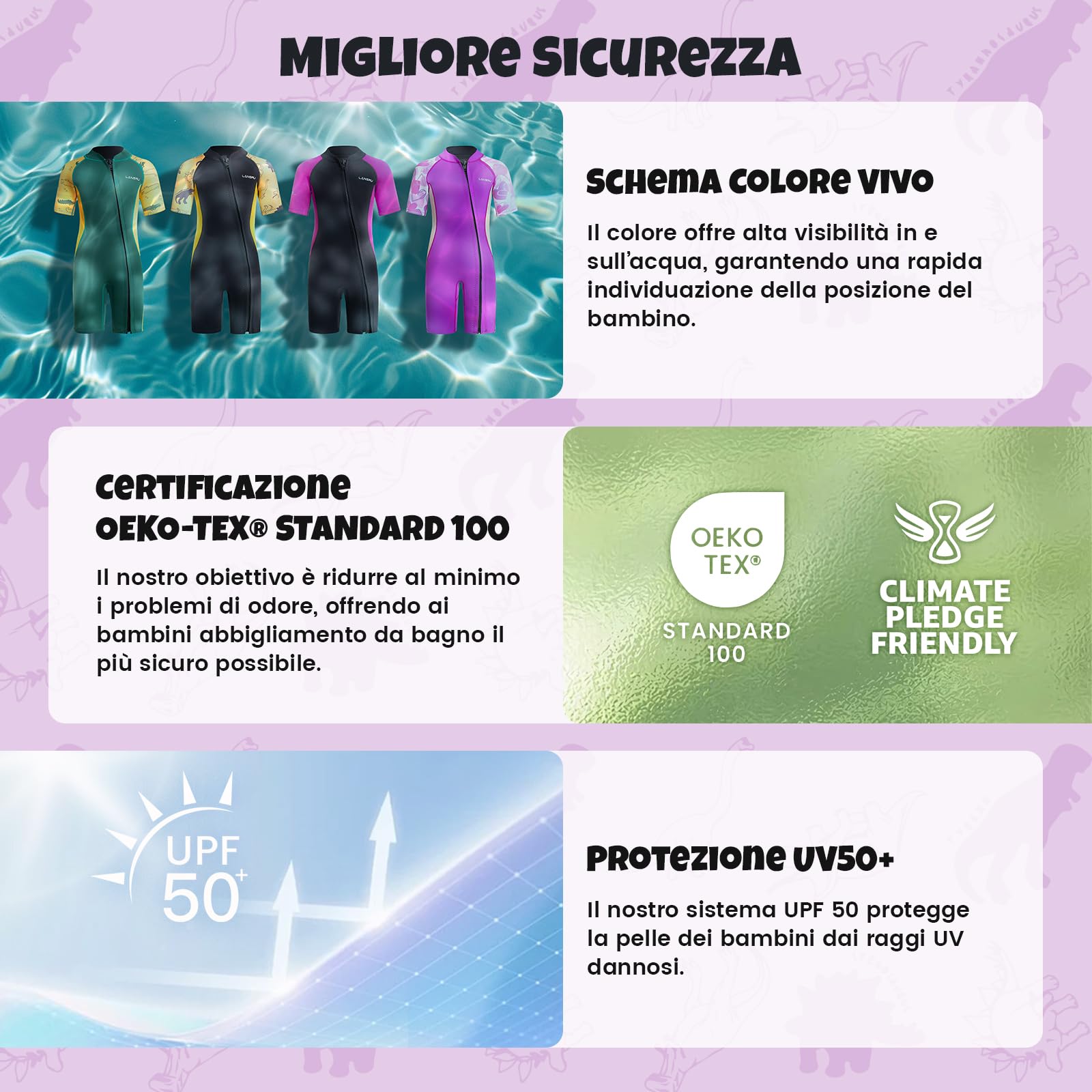 Muta in neoprene per bambini – 2,0 mm corta in neoprene per ragazzi, con chiusura lampo pionieristica, protezione UV, termica, per surf, nuoto e immersioni