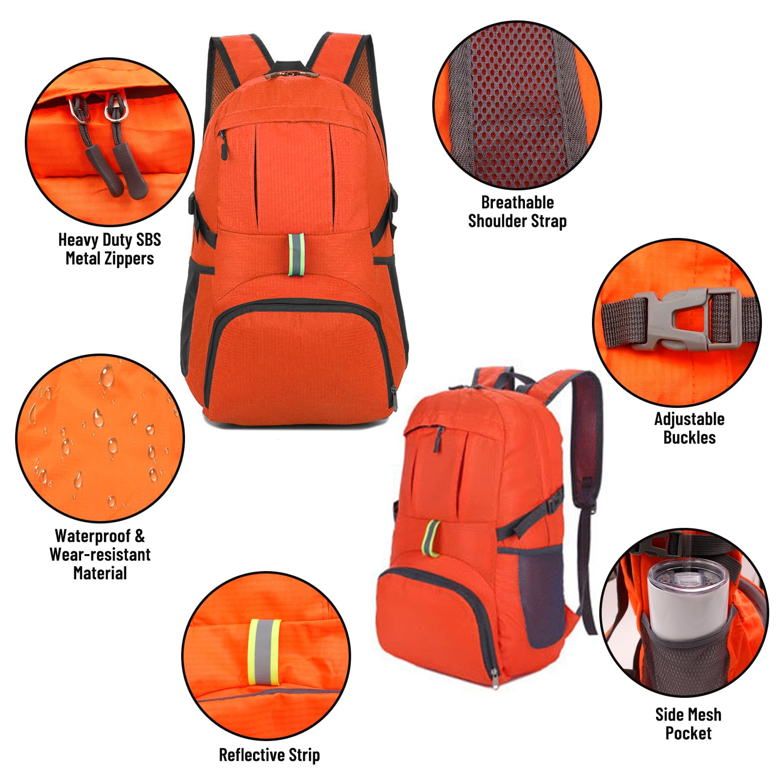 Yoolly Lightweight Foldable Backpack - Image 3
