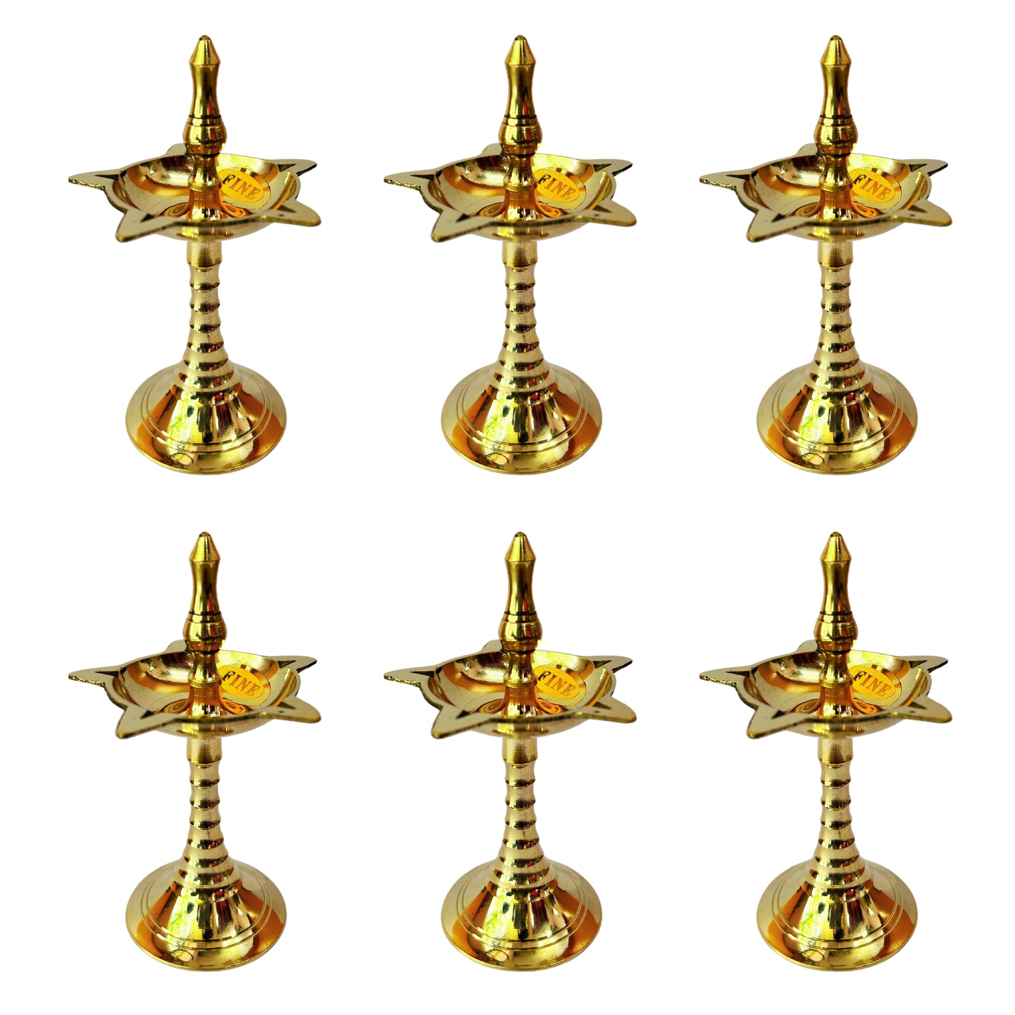 SRI YAGNAA - Brass Shanku Plates 5 pcs - Wedding Return Gifts - Housewarming Return Gifts (BSP-5) — Amazon image 30