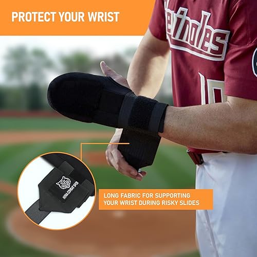 Miniatura 4 de Nyna Combat - Guante deslizante de béisbol, diseño personalizado para mano derecha e izquierda, protector de muñeca protector de muñeca para béisbol