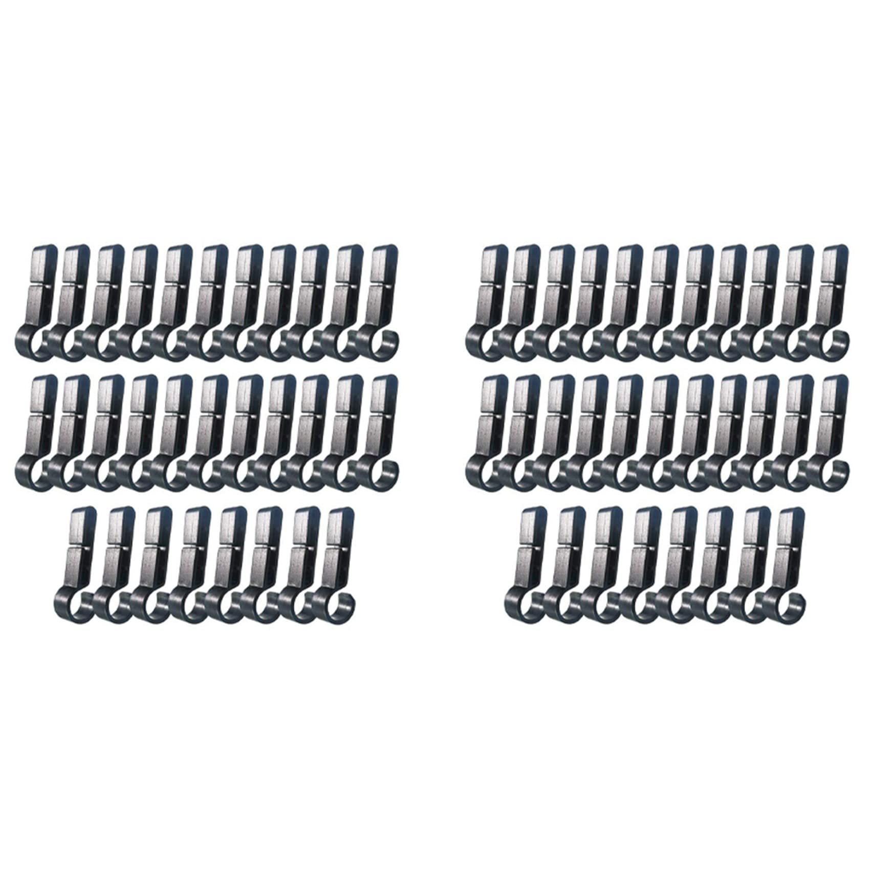 Jnchdghwa Black Helmet Clips For Head Light Lamp Hard Hat Light Clips,Hardhat Accessory,Easily Mount Hook For Helmet,Cap Strap 200 Pcs