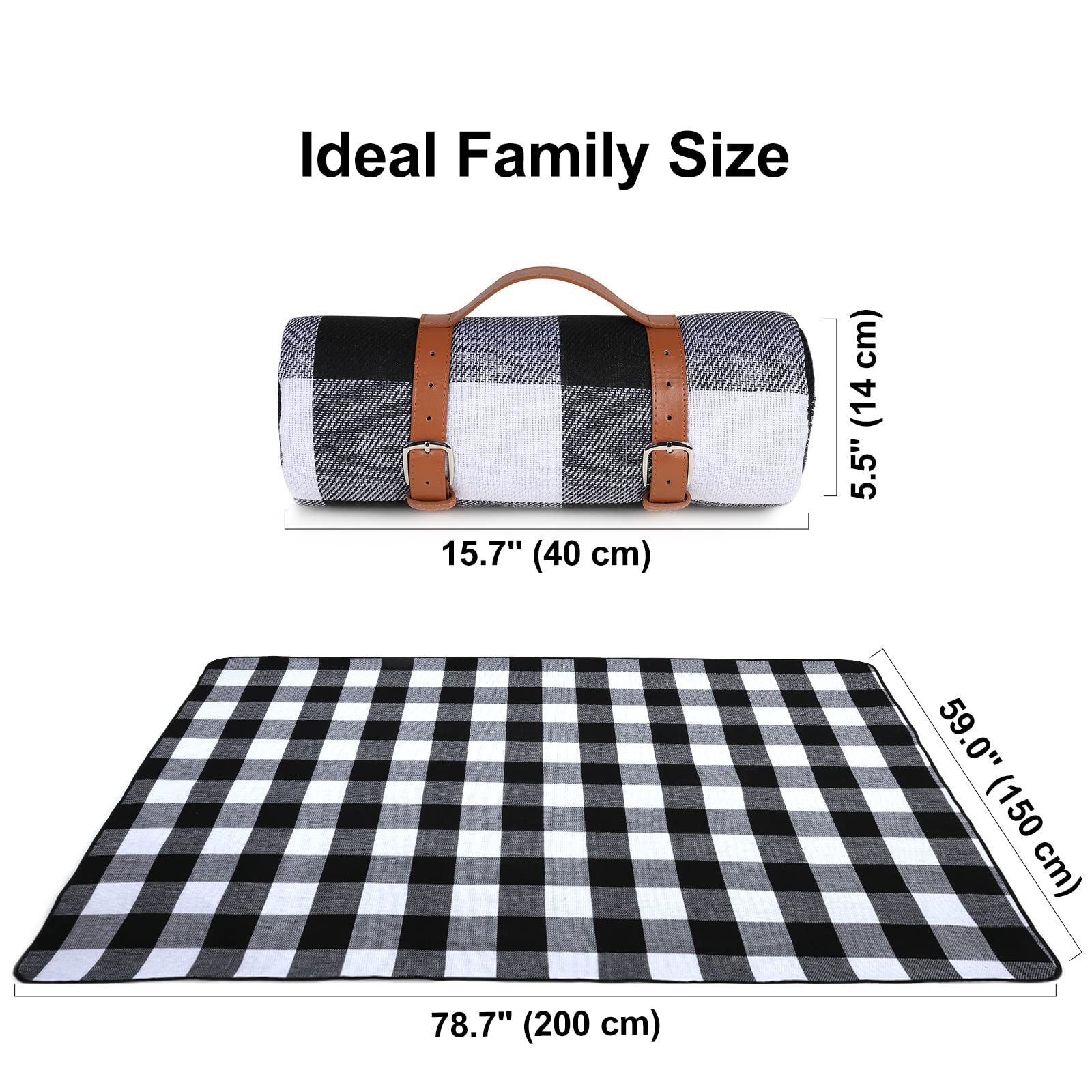 Coperta da picnic impermeabile Boho, grande coperta da