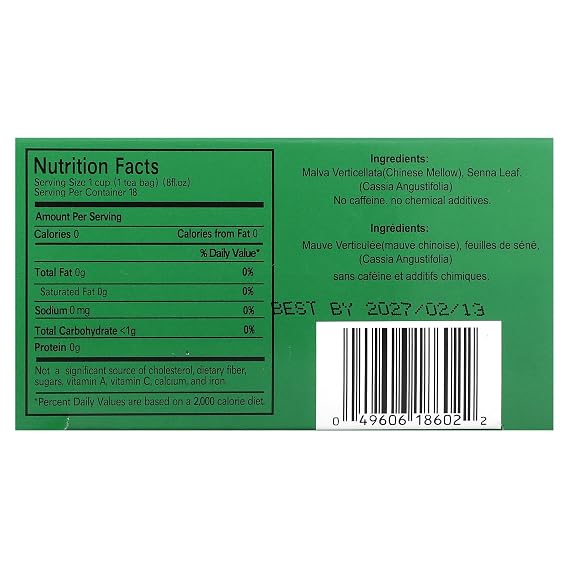 Uncle Lee's Tea Dieters' 100% Natural Herbal Drink, No Caffeine, 18 Tea Bags, 1.27 oz (36 g)