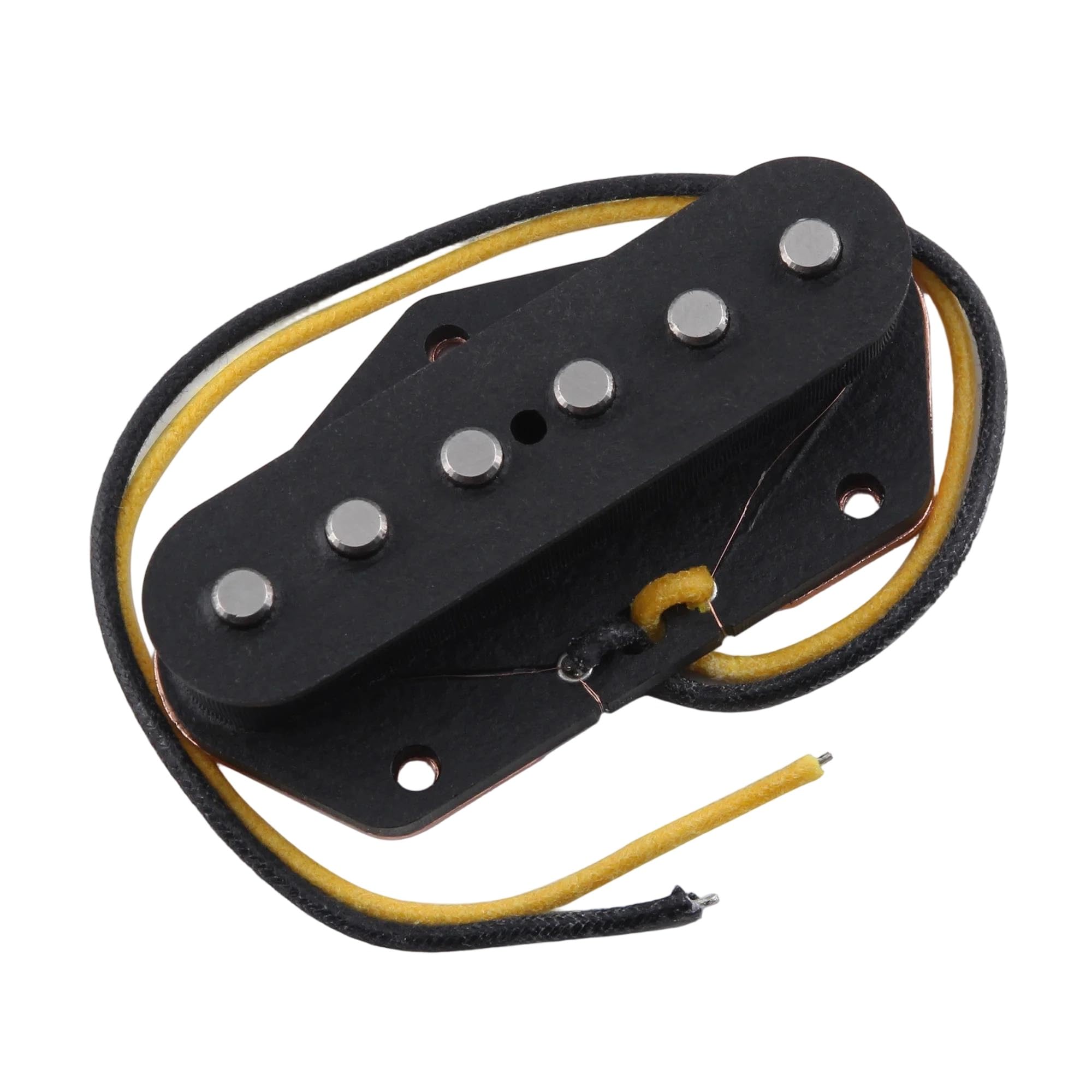 Pastillas De Guitarra Eléctrica Pastilla De Guitarra Alnico 5 | Piezas de guitarra negra de bobina única de puente