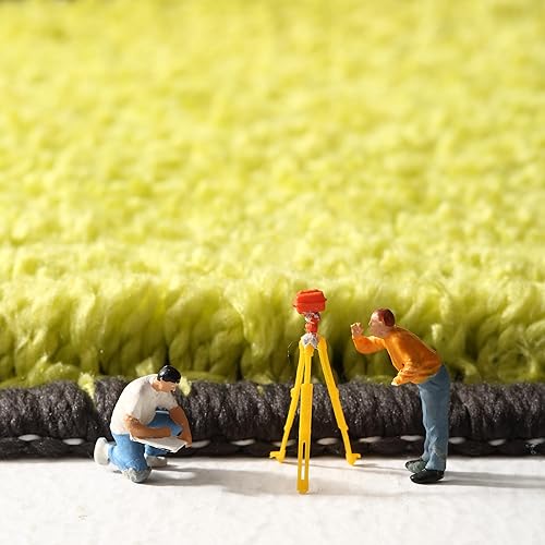 Miniatura 10 de Apeso Alfombra de baño de felpa verde, antideslizante, absorbente de agua, con encantador diseño de hojas. Alfombra de baño pequeña de microfibra