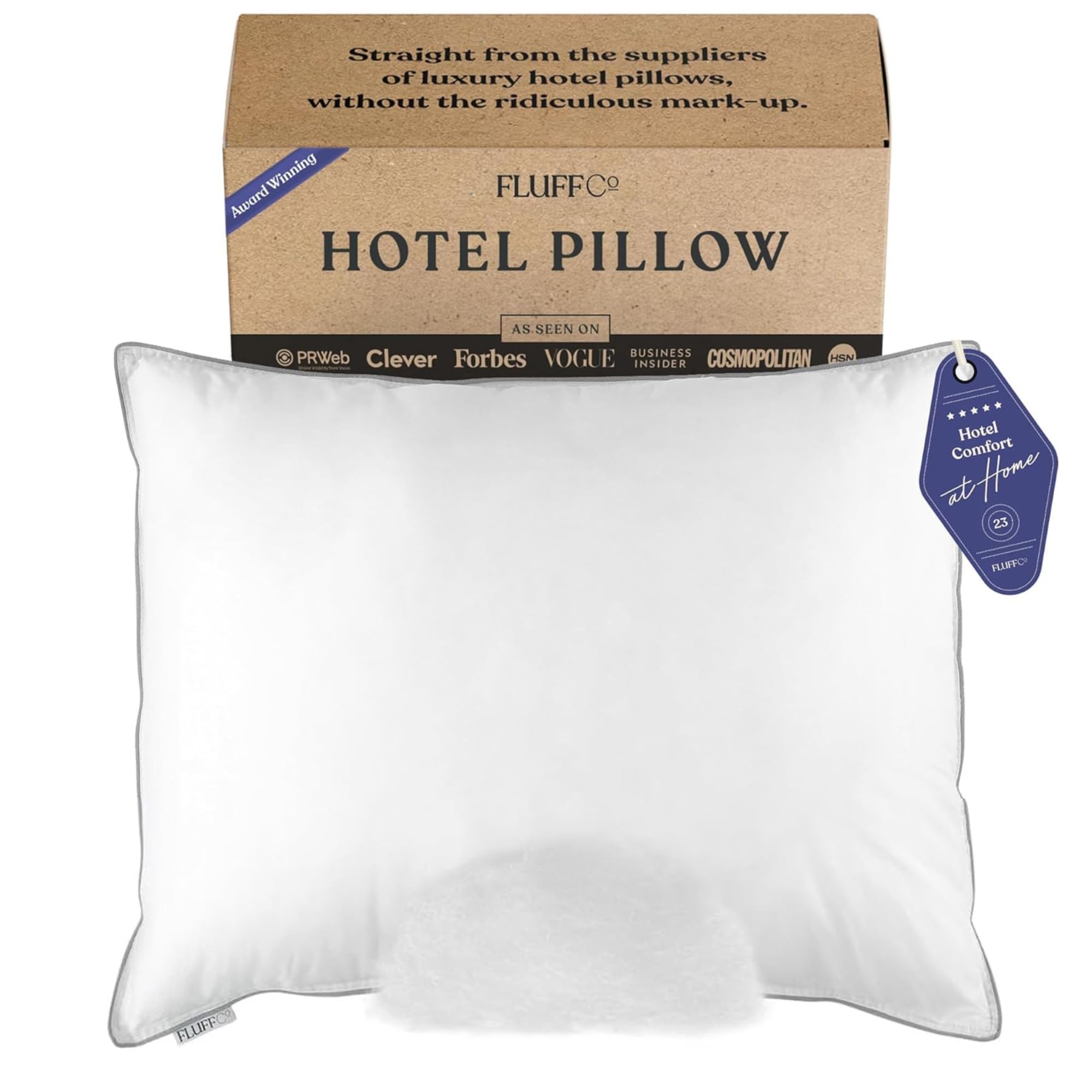 FluffCo Down Alternative Pillow / Hotel Pillow Soft (Standard Size, Luxury) 5-Star Hotel Quality Microfiber Pillow (Soft, Standard)-image-49