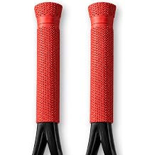 ROCKETGRIP Octopus Tennis Racket Grip with Applicator 2-Pack Soft Silicone Tennis Grip Cushioned, Sweat-Resistant Tennis Equipment Vibration Dampening Tennis Accessories Red