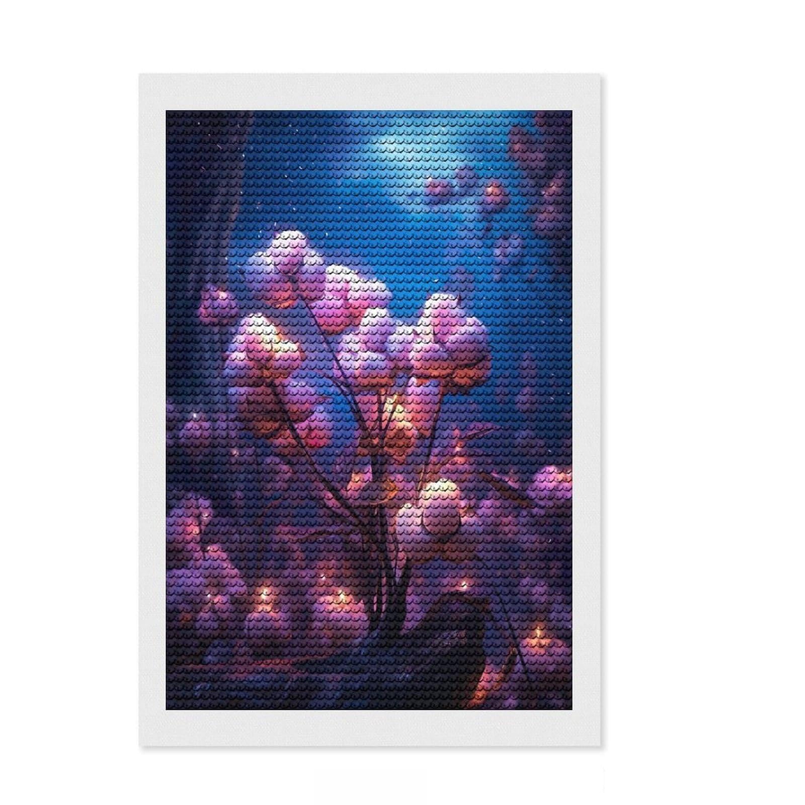 Junmoney Epic Cotton 5D Diamond Painting Kit 8"x12", Easy to Enjoy, Cute Room Decor, Full Kit Included, Creative Gift Idea