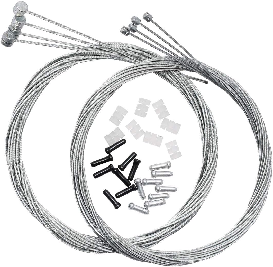 Dymoece Bicycle Derailleur Shifter Cables,Brake Cables Set for Shimano Sram Road Mountain Bike (Only for Mountain Bike)