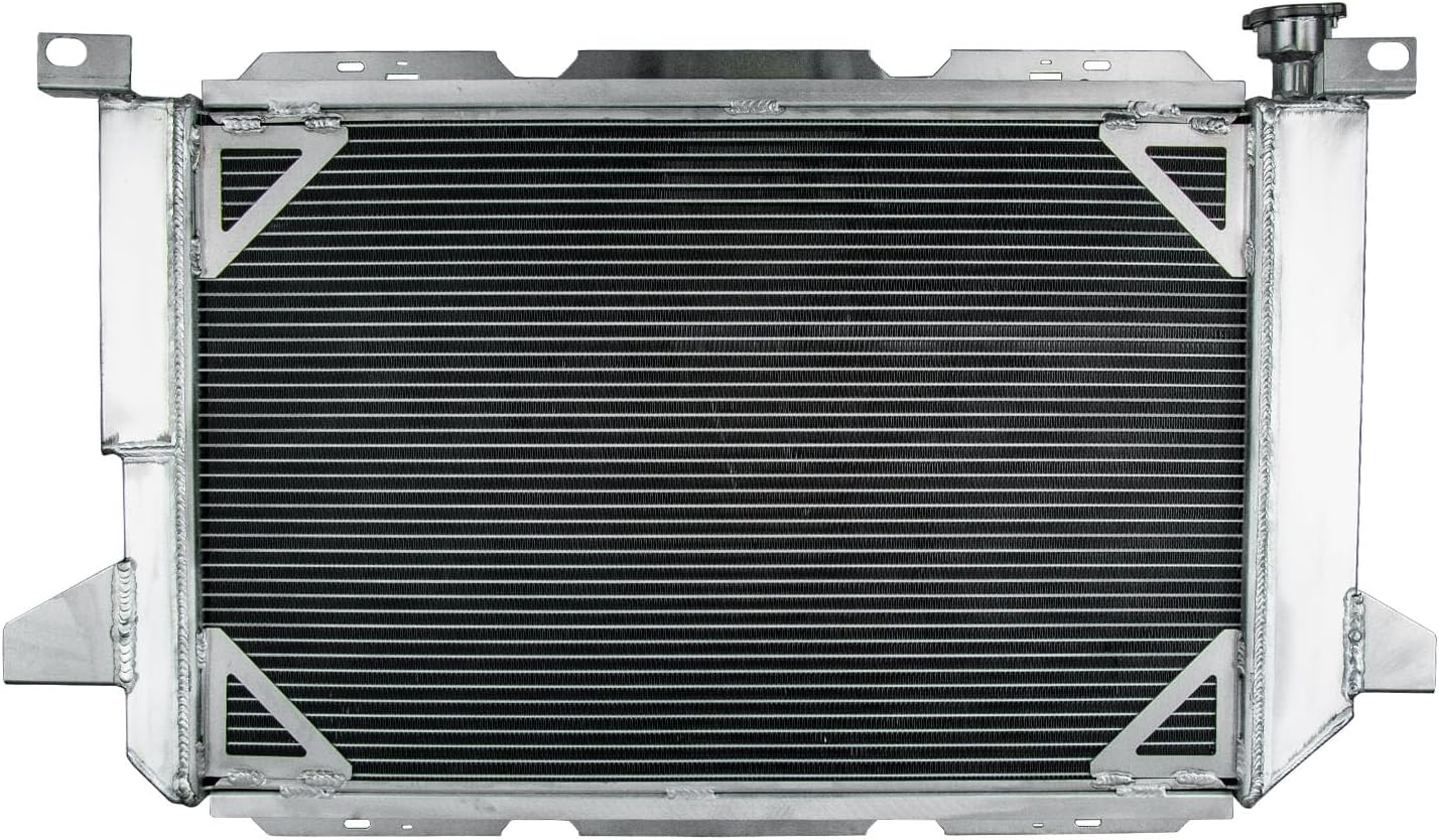 3 Row Aluminum Radiator Compatible with 1985-1997 Ford Bronco F150 F250 F350 5.0L 5.8L 7.5L 1986 1987 1988 1989 1990 1991 1992 1993 1994 1995 1996 Radiators