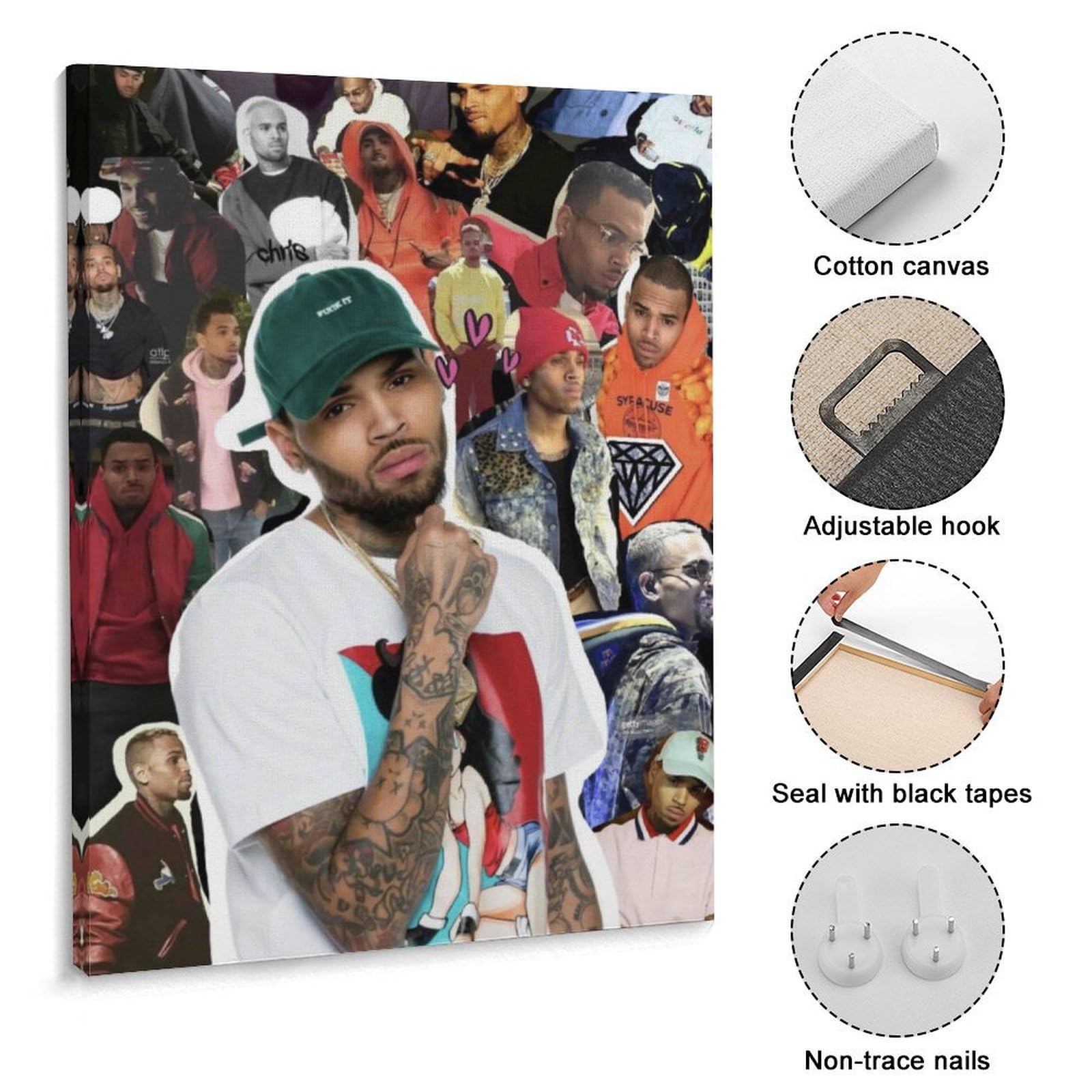 Amazon.co.jp: アートパネル Chris Brown クリス・ブラウン ラッパー