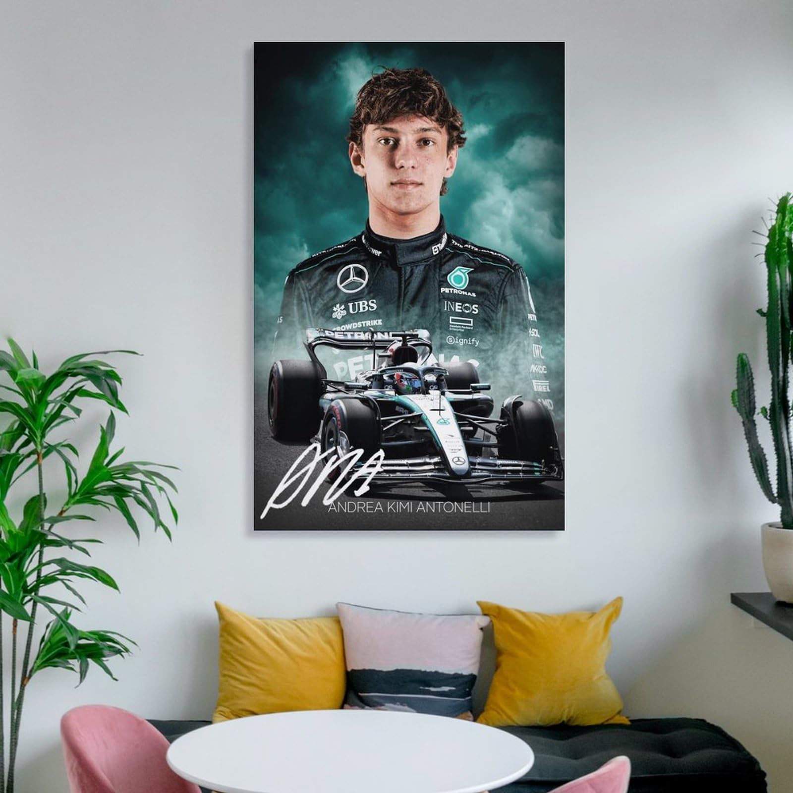 XLWQDSF Poster De Célébrités Andrea Kimi Antonelli - Décoration Pour