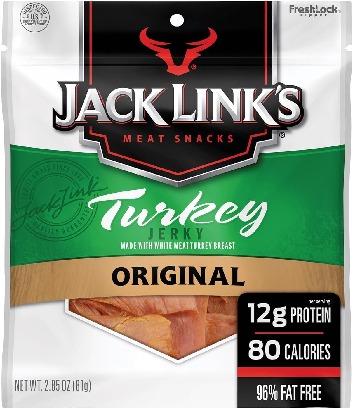 Jack Links MSG Free Turkey Jerky, Original, 2.85 Ounce by Jack Links