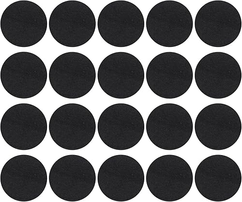 PATIKIL Almohadilla de quemador de incienso de 2.4 pulgadas de diámetro, paquete de 20 soportes de incienso de aluminio negro para recoger cenizas