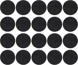 PATIKIL 2.4" Dia.Incense Burner Pad, 20 Pack Coil Incense Holder Aluminum Black Ash Catcher Fireproof Incense Cone Mat for Yoga Spa Room Home Office