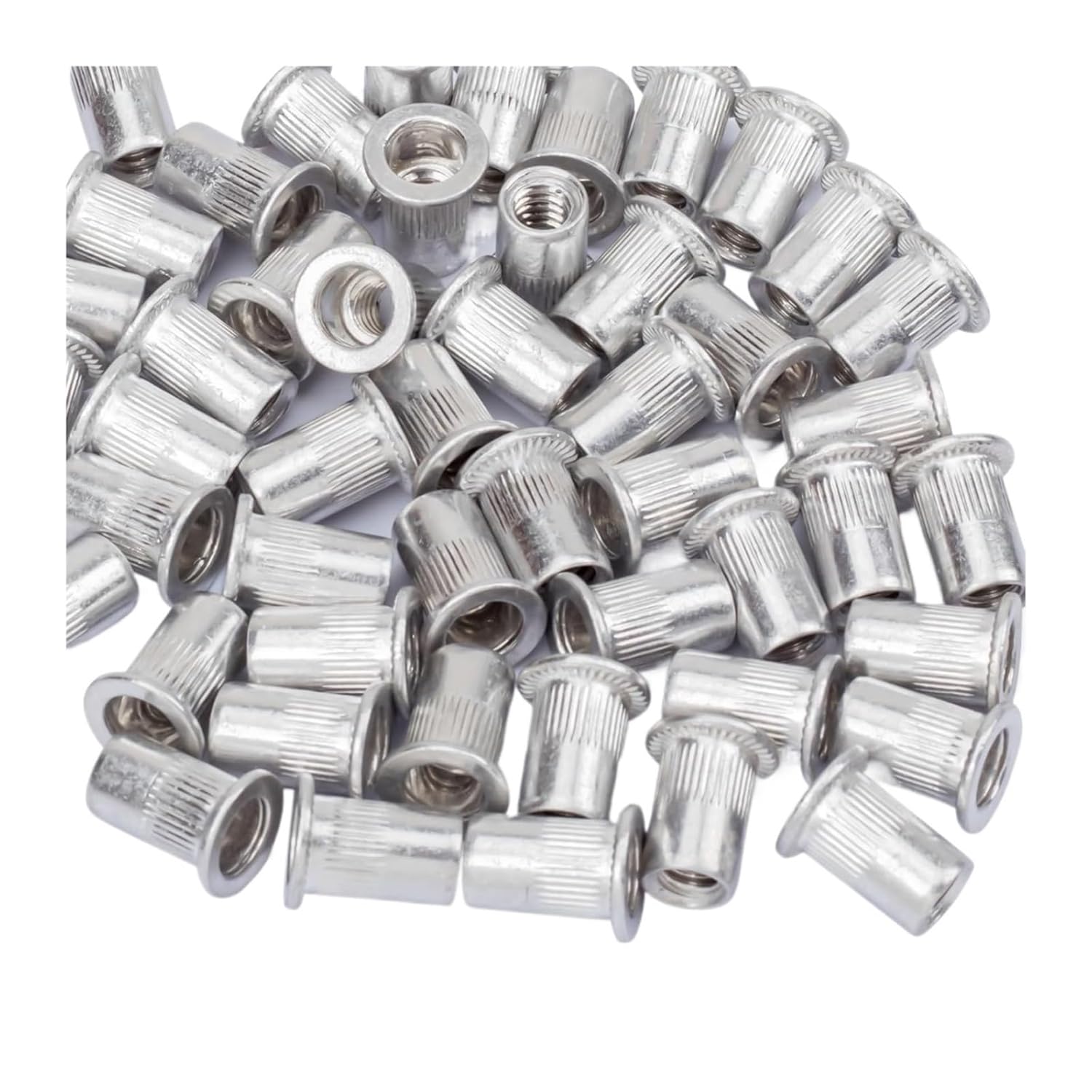 平頭ねじ埋め込み式ナット 80個 メートル法フラットヘッドねじ込みインサートナット