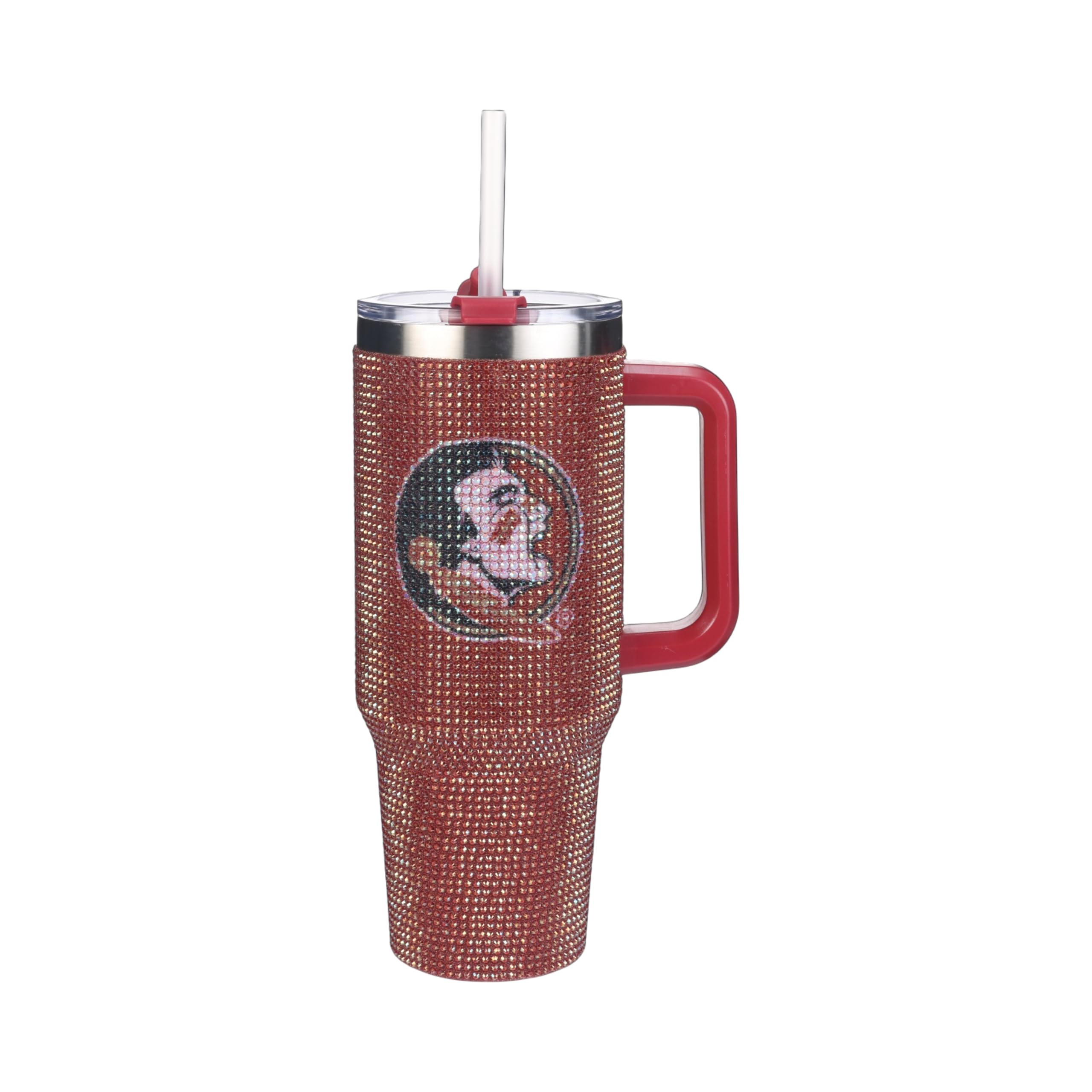 The Memory Company Officially Licensed 40oz TC Bling Game Day Tumbler with Vintage Logo, Florida State University