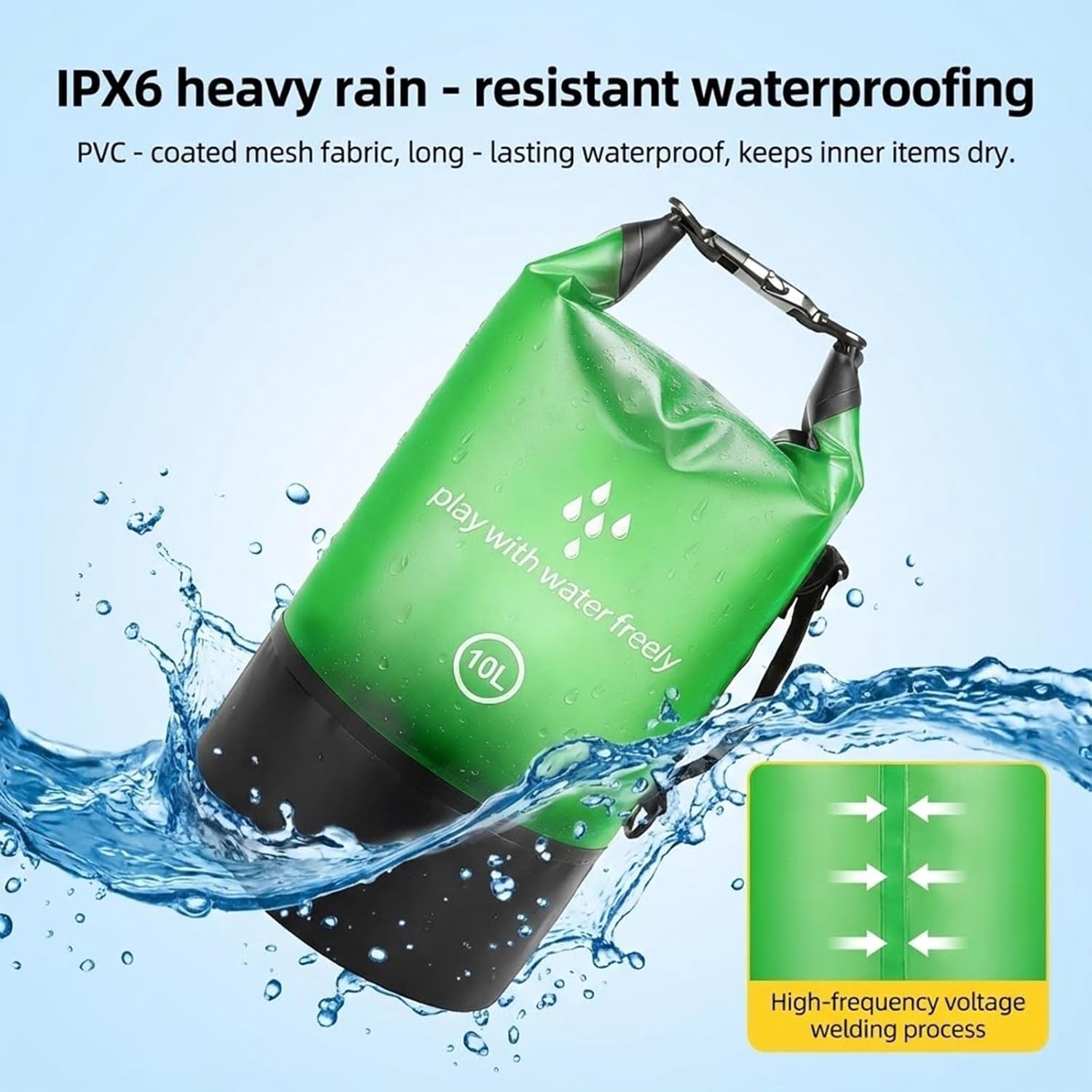 Waterproof Dry Bag for Women Men,5L/10L/20L Roll Top Lightweight small Storage Bags Backpack for Kayaking,Floating,Boating,Camping,Paddle board,rafting,Hiking and Beach Accessories - Image 7