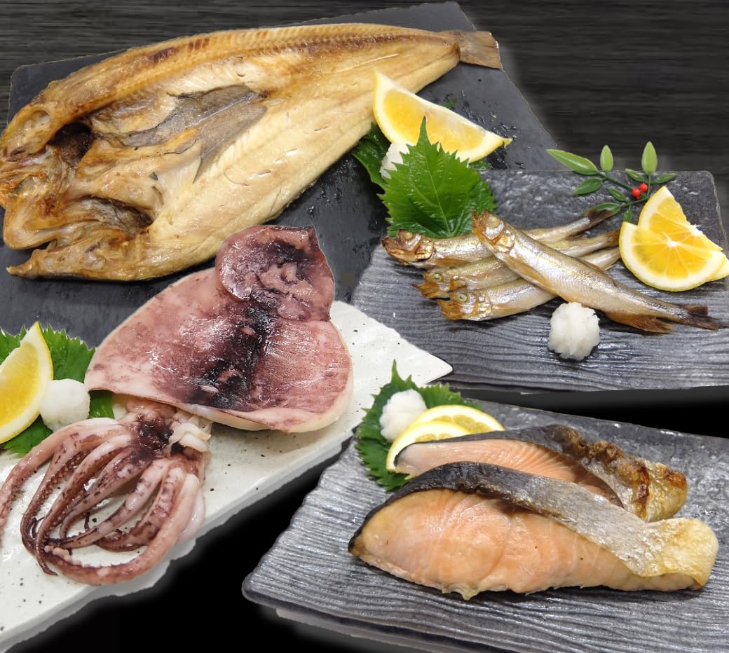 【40%OFF】【1,800円】 くら寿司 北海道産干物4種（真ほっけ・するめいか・本ししゃも・白鮭）セット