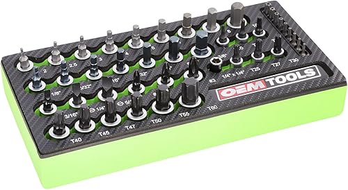 OEMTOOLS 23992 Juego de 44 piezas Torx Juego de brocas Torx ideal para trabajos automotrices, juego de acero de aleación tratado térmicamente,