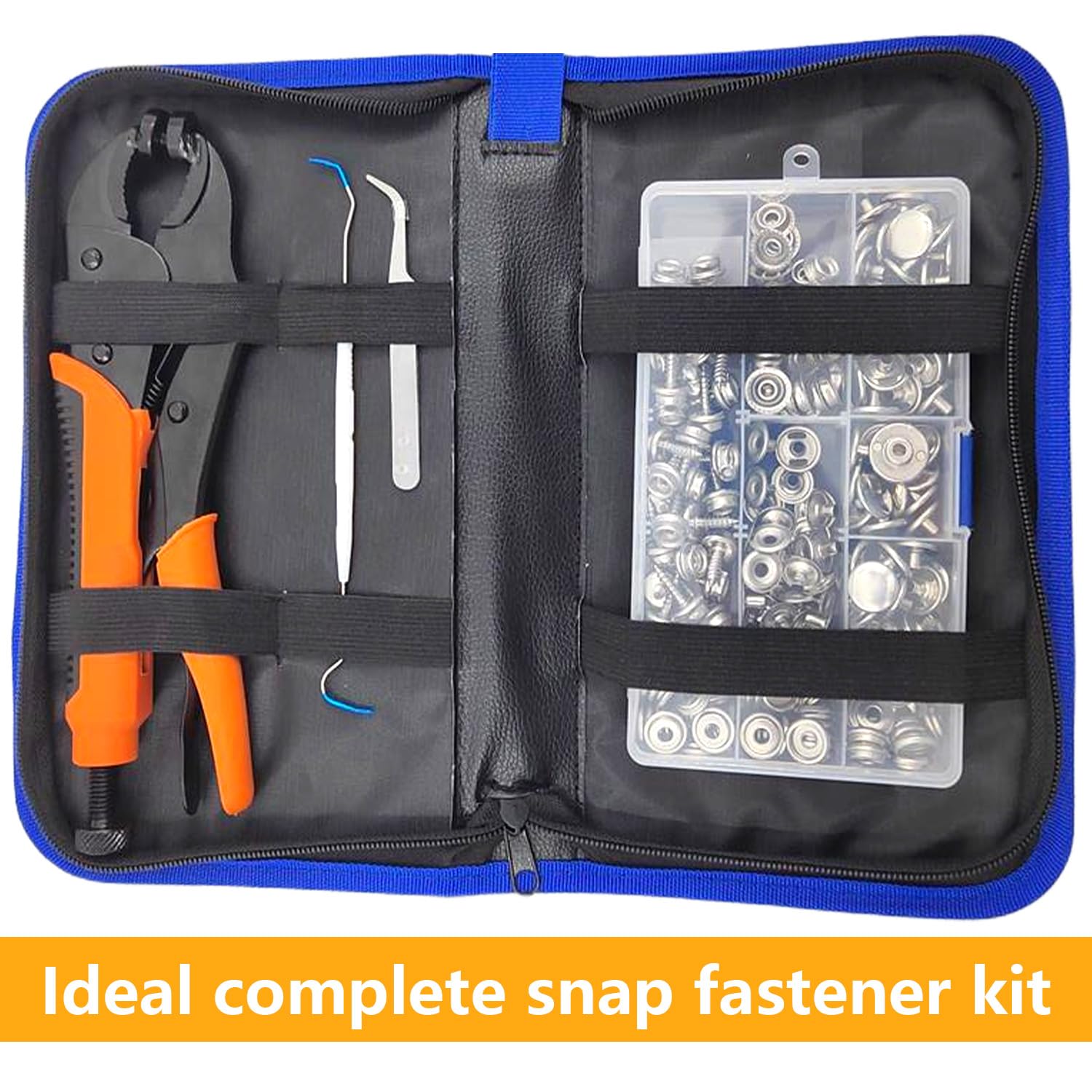 Set Pinza Per Bottoni A Pressione 15mm - 30 Bottoni Automatici Con Attrezzi Per Cucito - Foto 3