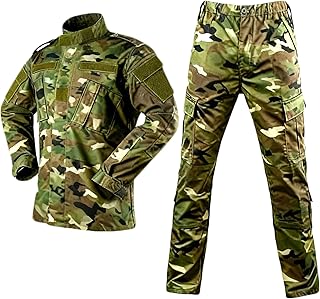 Durable 2PC ACU Military Uniform: Tactical Jacket and Pants for Hunting & Fieldwork