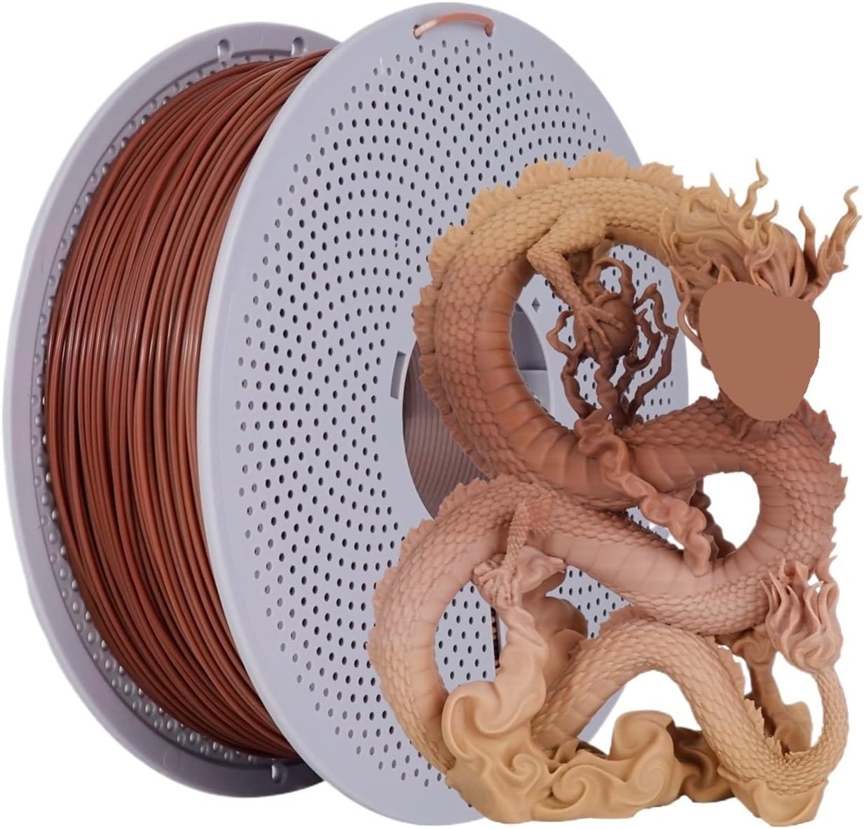 Woodgrain Gradient PLA-F 3D Printing Filament - 1KG Spool,Compatible for Bambu Lab Printers