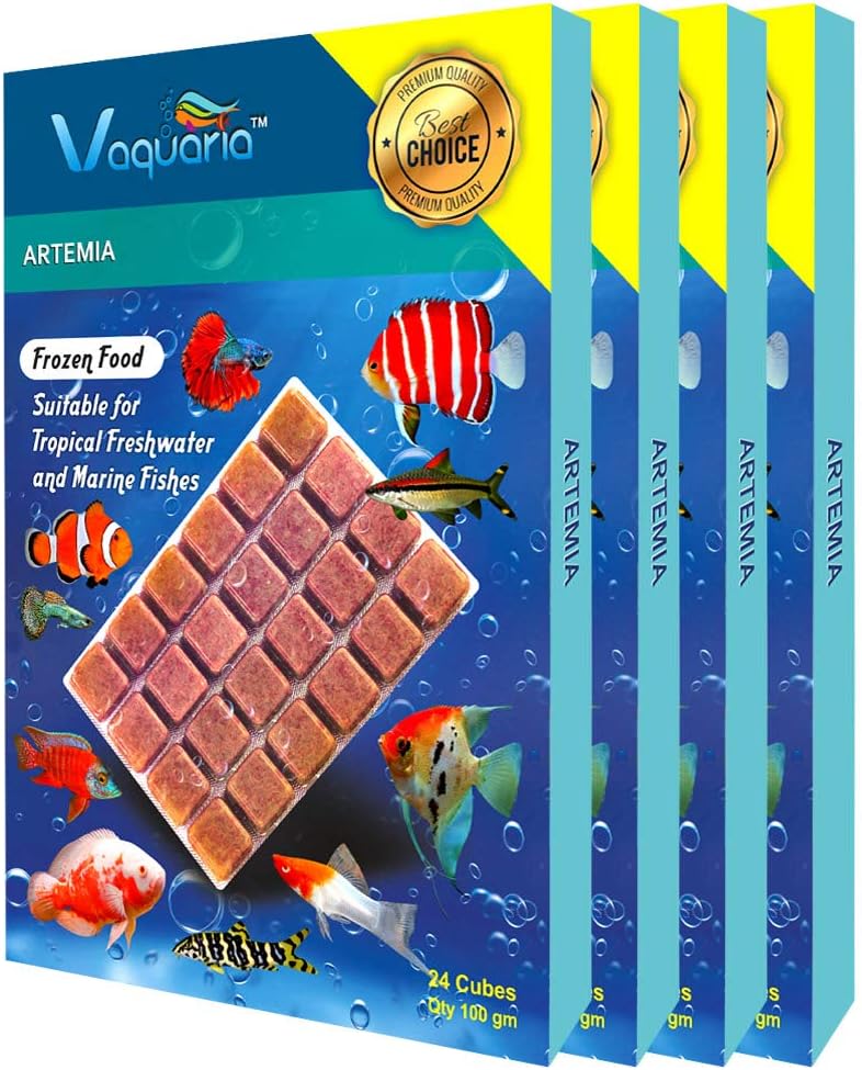 Frozen Artemia - 400g (100gร4 Blister Packs) Tropical Freshwater & Marine Fish Food