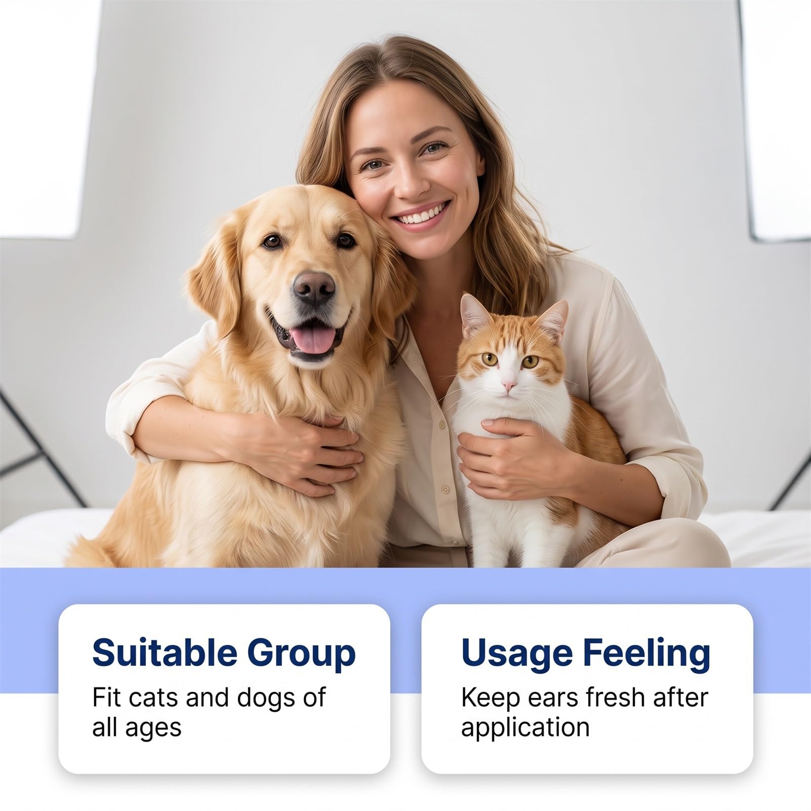 nettoyant oreille chien et chat cure oreille spray anti acariens | Soulage les démangeaisons et élimine les odeurs d'oreilles ; convient à plusieurs animaux de compagnie