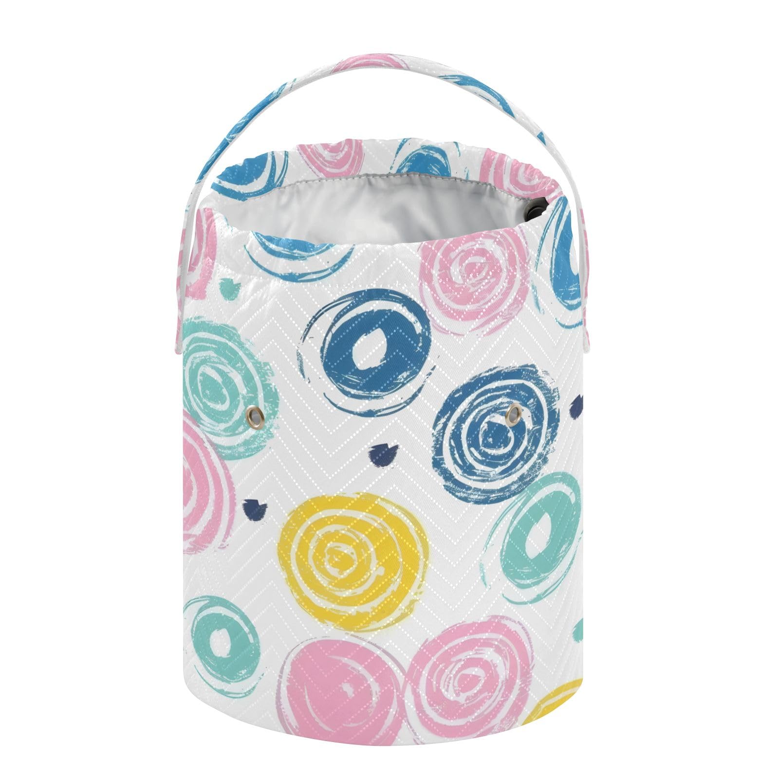 Yarn Storage Bag Small Crochet Bag Knitting Bag Organizer Whirl Circle Colorful Yarn Bags for Crocheting Basket