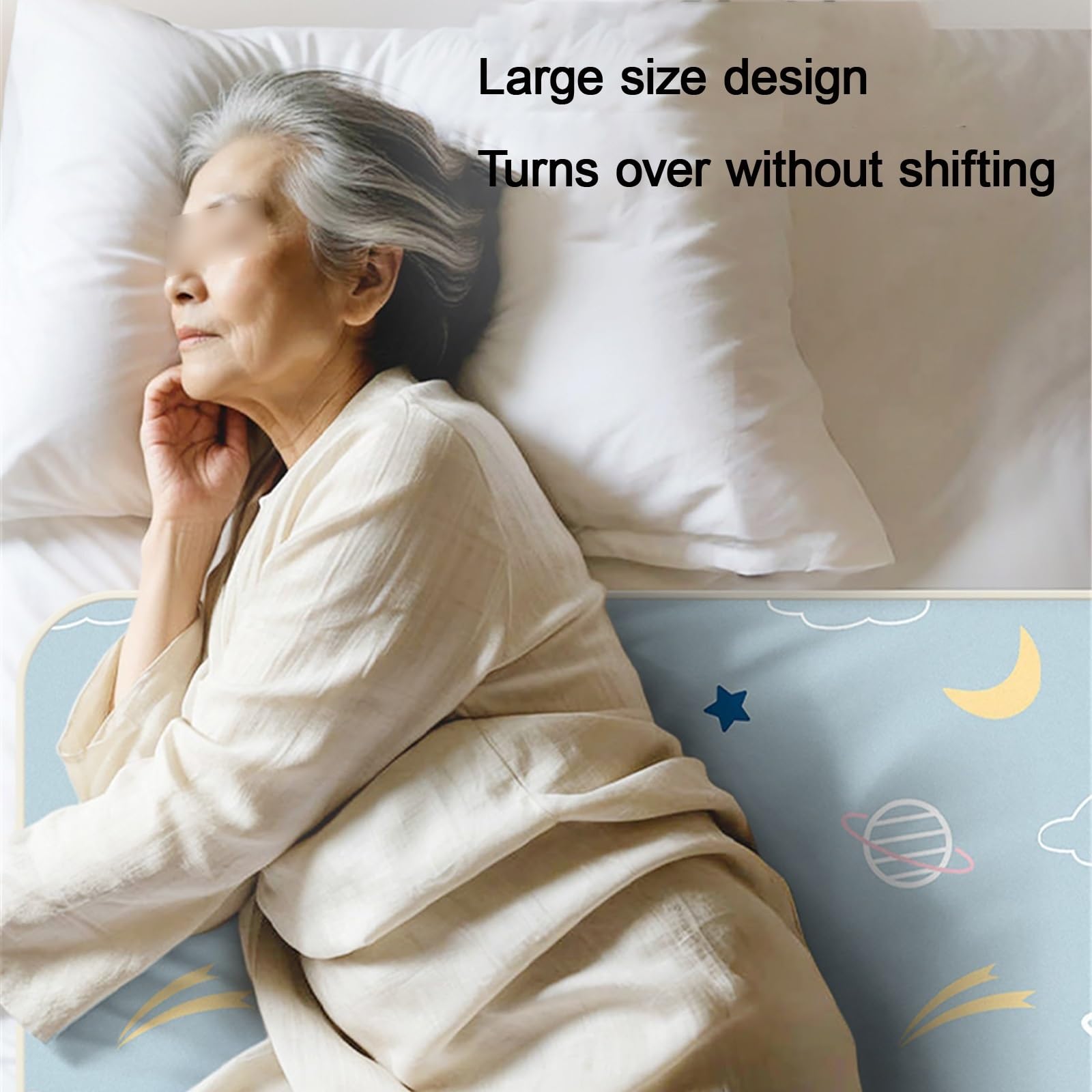 Tamaño Grande Protector De Cama for Incontinencia A Prueba De Fugas Lavables Impermeables Antideslizantes Empapadores Cama Adultos for Niños Ancianos Y Mascotas(120x200cm,A)