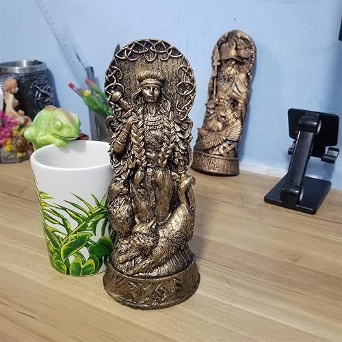 Miniatura 4 de Dios nórdico Odin estatua, Odín, Thor, Loki, Freyja, Panteón de Escandinavia, Dios vikingo Mitología Figuras Ídolo, Altar de Dios nórdico para Zeus